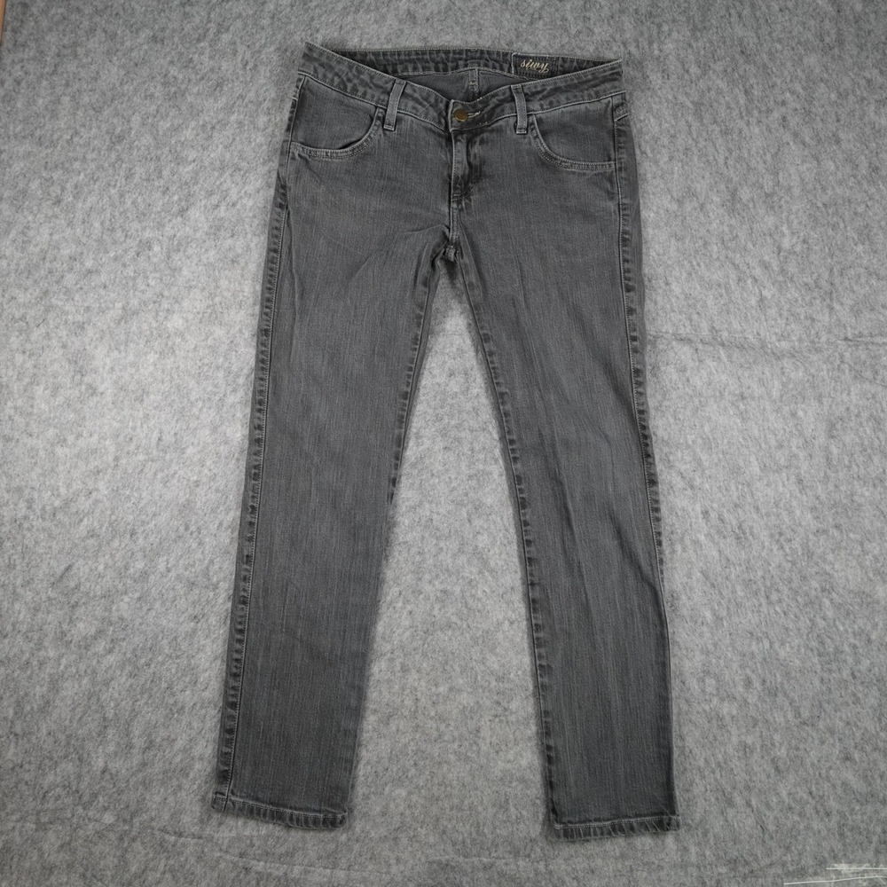 Siwy Jeans Women 29 Washed Black Hannah Contoured Slim Crop Mid Rise Stretch